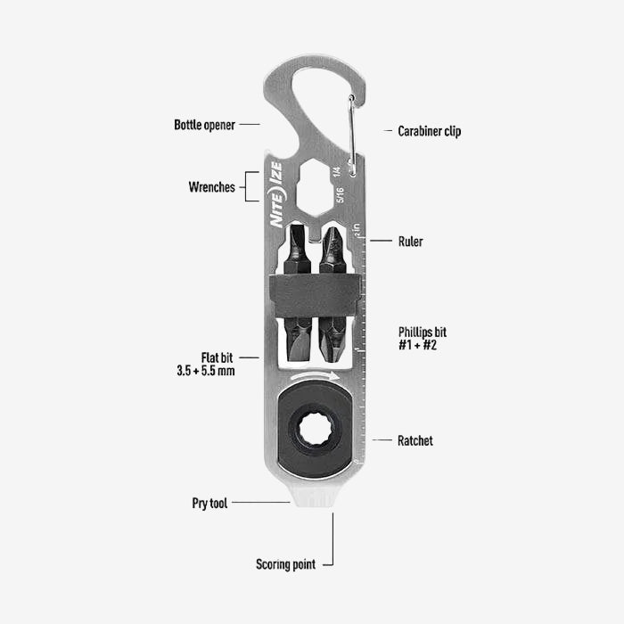 Brelok Microtool Nite Ize Doohickey Ratchet Key Tool Nite Ize - Dasea People