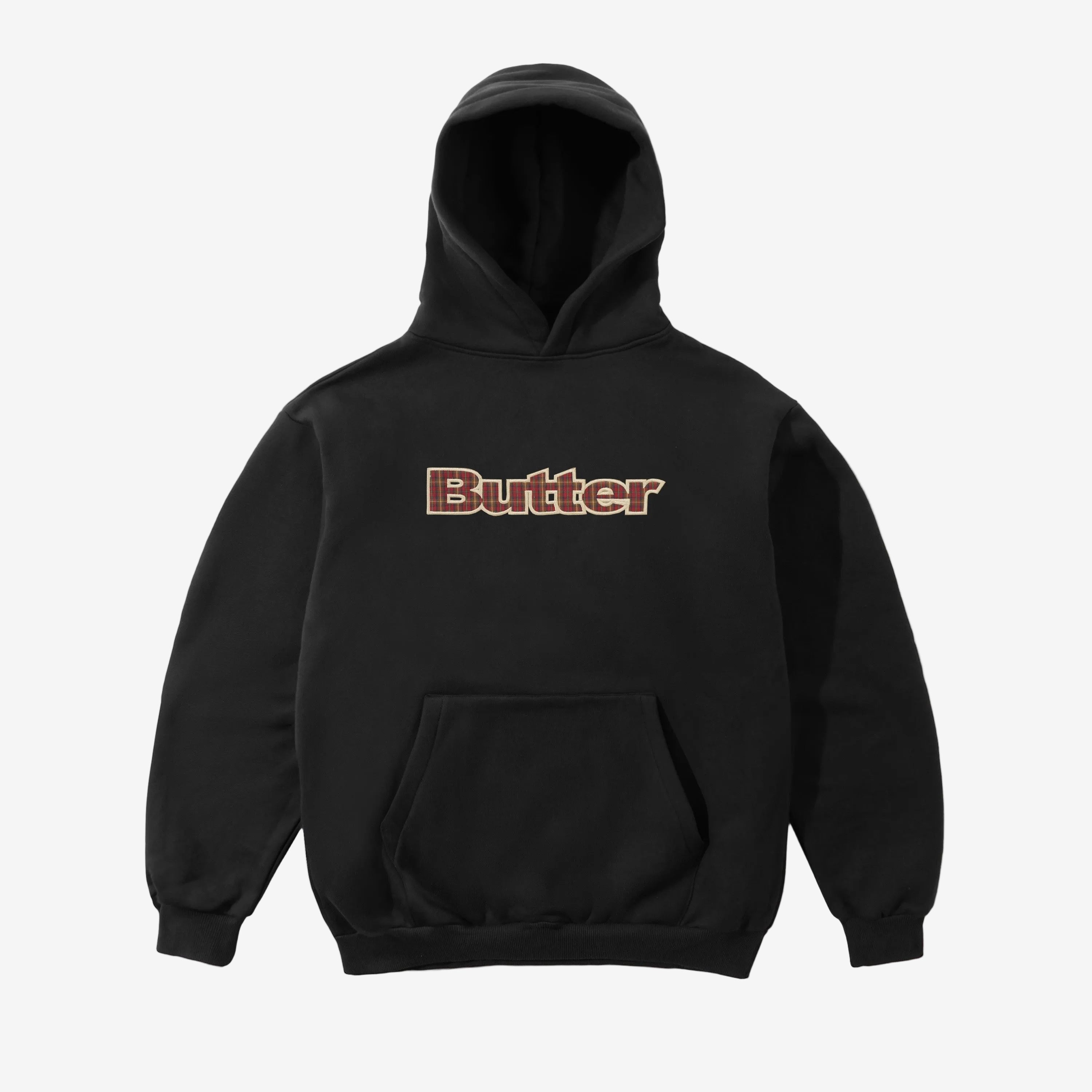 Bluza z kapturem Butter Goods Plaid Logo Applique Butter Goods - Dasea People