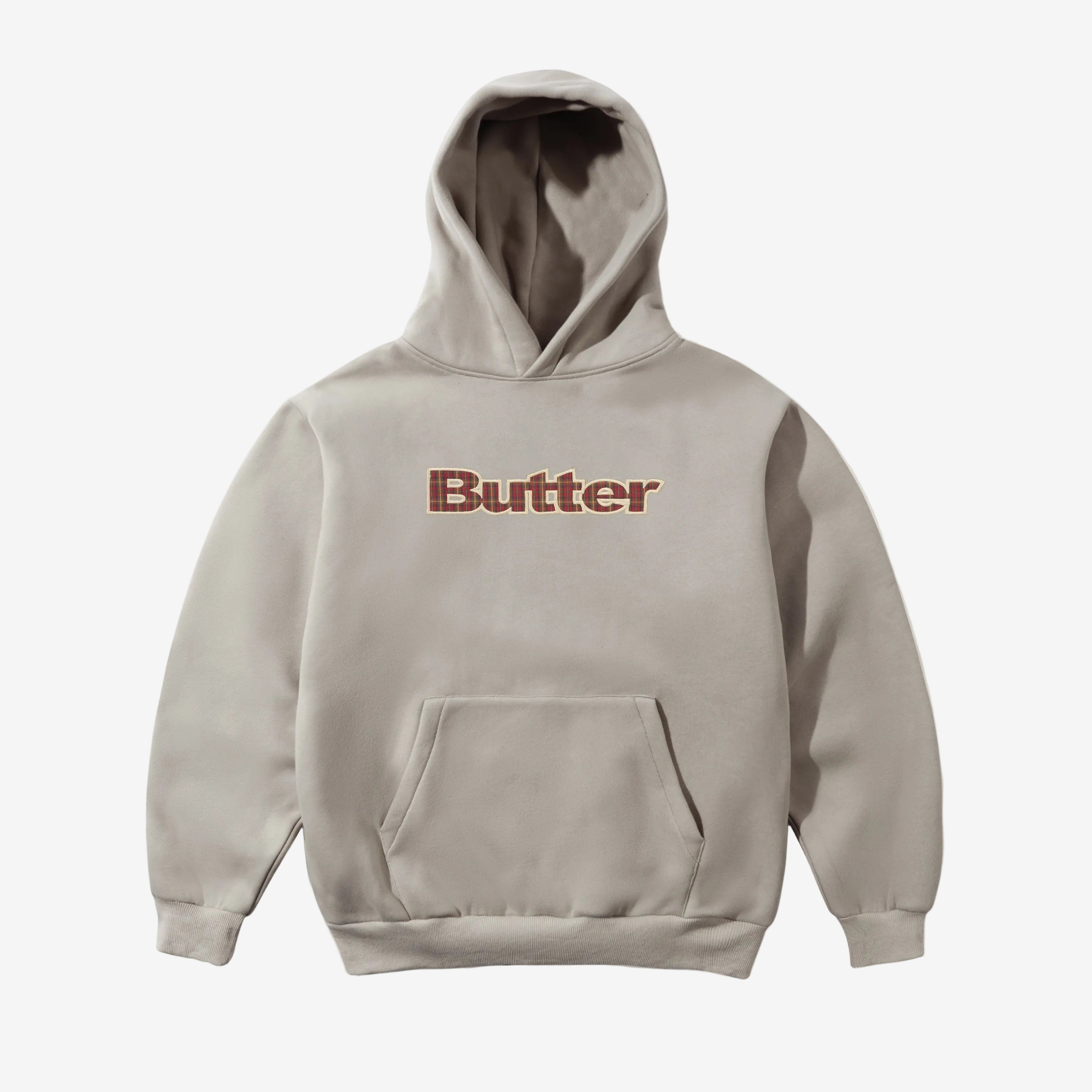 Bluza z kapturem Butter Goods Plaid Logo Applique Butter Goods - Dasea People
