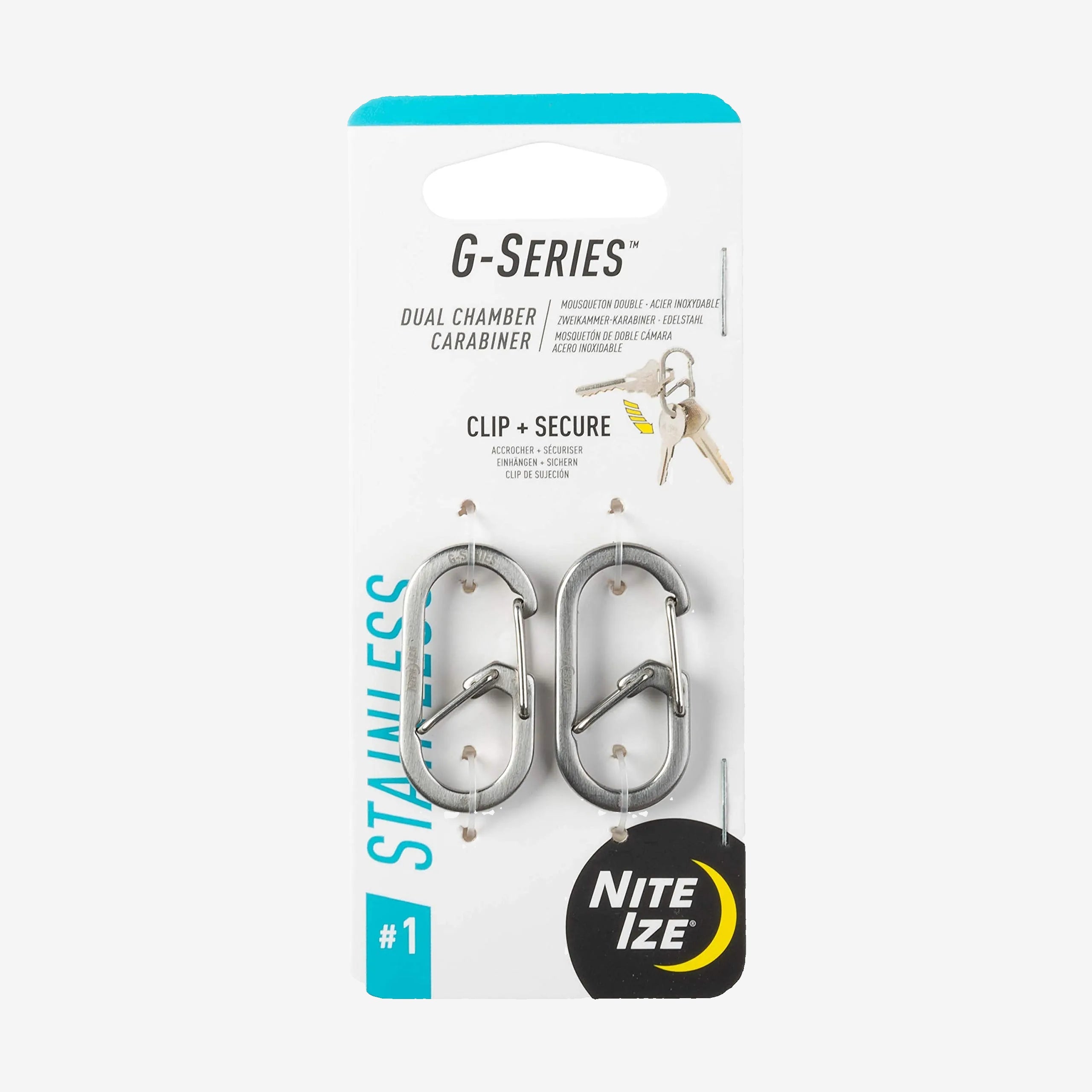 Karabińczyk z podwójną komorą Nite Ize G - Series 1 Nite Ize - Dasea People