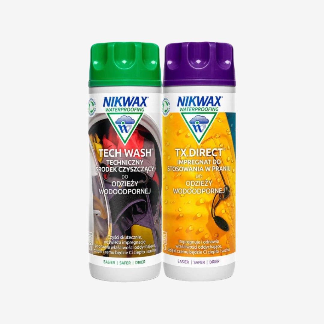 Zestaw do pielęgnacji odzieży i sprzętu outdoor Nikwax Tech Wash i TX Direct Nikwax - Dasea People