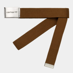 pasek-carhartt-wip-clip-belt-chrome-hamilton-brown