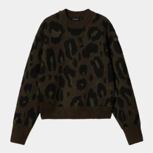 sweter-damski-carhartt-wip-merton-camo-leo-tamarind