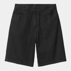 meskie-spodenki-carhartt-wip-landon-black-rinsed