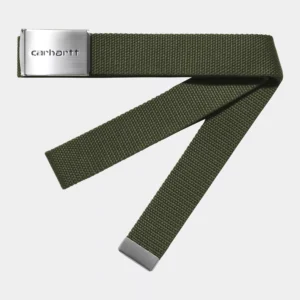 pasek-carhartt-wip-clip-belt-chrome-office-green